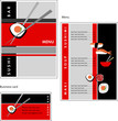 Template designs of menu and business card for coffee shop Template designs of menu and business card for coffee shop
