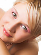 Foto: Portrait of a blonde with green eyes Portrait of a blonde with green eyes