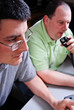 Two Male Ham Radio Operators Two Male Ham Radio Operators