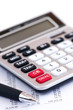 Tax calculator and pen Tax calculator and pen