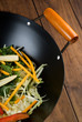 Stir fry in wok Stir fry in wok