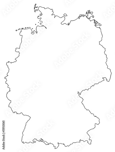 Deutschland Karte Umriss