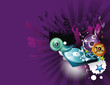 Dance music vector Dance music vector