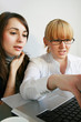 Pretty young business women