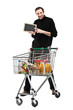 Consommateur avec caddie