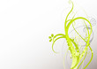 verdure floral fond gris