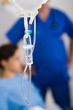 i.v drips in hospital ward