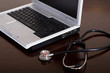 computer and stethoscope computer and stethoscope