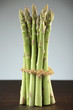 a bundle of green asparagus