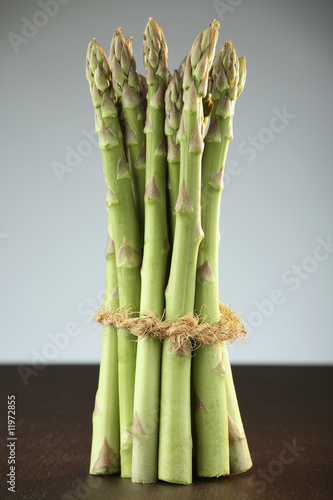 Photo: a bundle of green asparagus a bundle of green asparagus