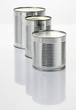 three food tins