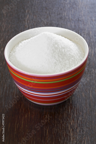 Photo: white sugar in a small bowl white sugar in a small bowl