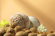 amaretto dairy ice cream and amarettini