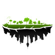 Broken planet illustration - vector Broken planet illustration - vector