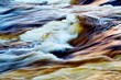 Fast icy river