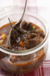 game ragout in preserving jar