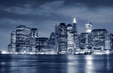 Lower Manhattan skyline At Night - Fine Art prints