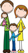 Vector: Happy family Happy family