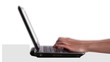using a laptop