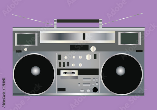 Ghetto Blaster Boom Box Vector