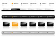 Editable Website Navigation Templates - Vector Editable Website Navigation Templates - Vector