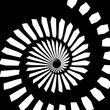 monochrome contrast spiral monochrome contrast spiral