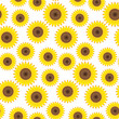 Seamless sunflower pattern