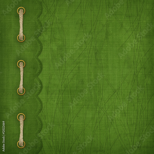 Illustration: Cover with gold clip and braid. Design album for St. Patrick's Cover with gold clip and braid. Design album for St. Patrick's