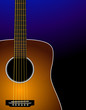 Sunburst acoustic guitar - Realistic