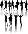 People silhouettes vector People silhouettes vector