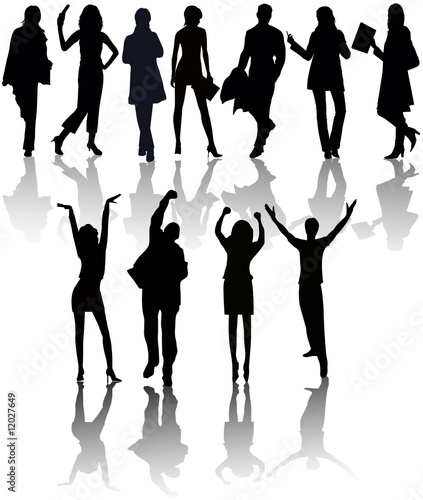 people silhouettes sitting. People silhouettes vector