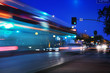 Speeding bus, blurred motion Speeding bus, blurred motion