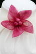capeau au noeud rose