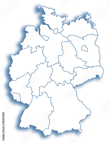 Illustration: Deutschlandkarte Deutschlandkarte