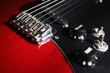 Red electric guitar