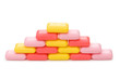 Stack of soap isolated on the white Stack of soap isolated on the white