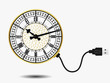Vektor: Big ben clock with USB cable Big ben clock with USB cable