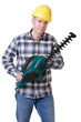 Foto: Gardener with hedge trimmer Gardener with hedge trimmer