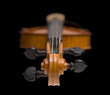Violin with focus on the scroll Violin with focus on the scroll