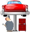 Mechanic & A Red Car Mechanic & A Red Car
