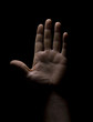 Hand out of the black Hand out of the black