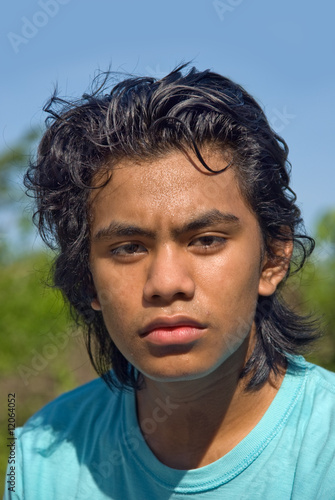 Photo: Portrait of Indian teenager jogger Portrait of Indian teenager jogger