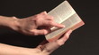 woman reading bible