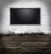 Tv in a grungy room