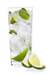 Mint, lime ice vodka
