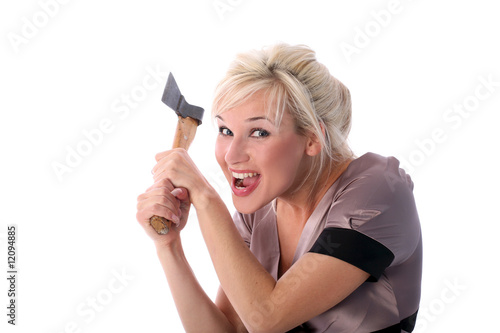 Photo: girl with axe girl with axe