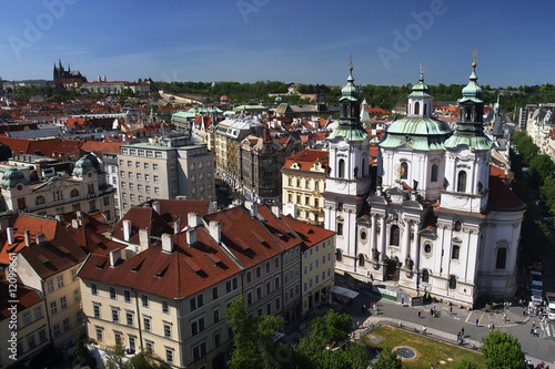 Photo: Prague. Part of city view from above Prague. Part of city view from above