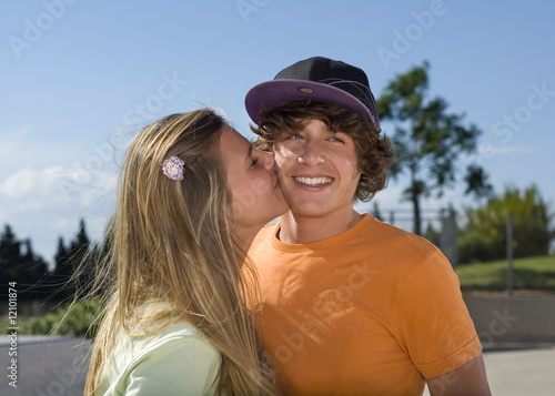 Teenage Girls on Teen Girl Kissing Teen Boy    Ant236  12101874   See Portfolio