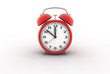 Retro alarm clock. Digitally generated image.