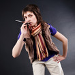 Smoking woman